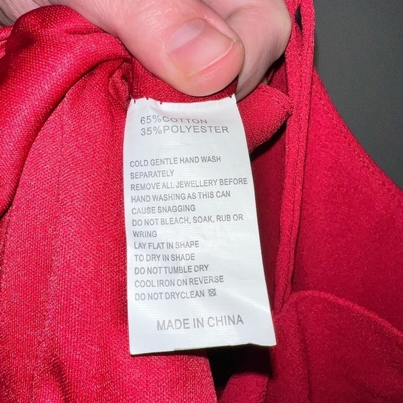 NWT Faith in Love Ladies Maroon Romper Size 10 - Picture 6 of 6